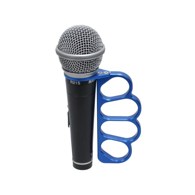 GRIPMATE Hand-Gripped Microphone Holder for Enhanced Performance BLUE