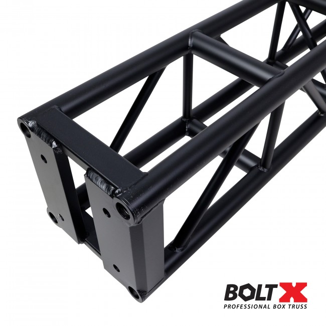 6Ft. BoltX Black Bolted 12 Inch Professional Box Truss Segment | 3mm Wall – Black Finish