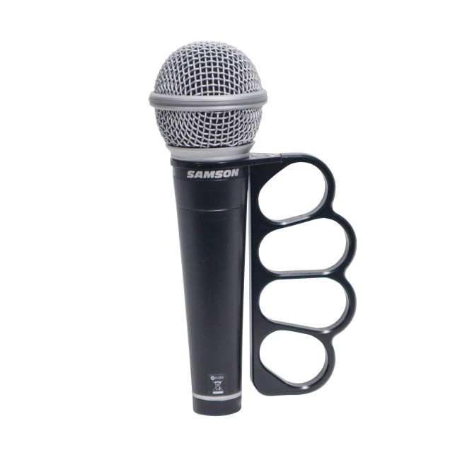 GRIPMATE Hand-Gripped Microphone Holder for Enhanced Performance BLK