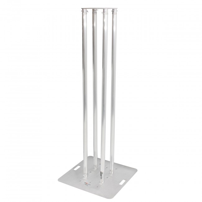 6.56ft Totem Package Includes a 12in Top Plate, 24in Base Plate and Four 2m F31 Tubes W-White Scrim Cover