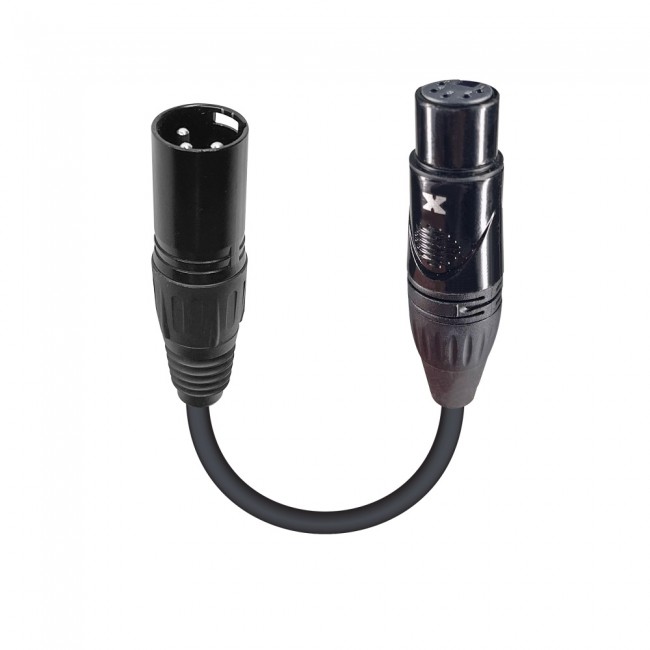 MULTICOMP PRO 555-11902 DMX Cable, 3 Pin XLR Male to Female, 4mm Diameter,  10 ft Length
