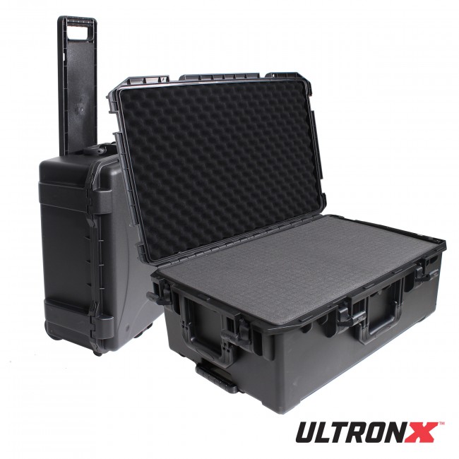 MAX Cases IP67 Cert Waterproof & Dustproof Case with Extendable Trolley  Handle & Wheels, Black, MAX520STR